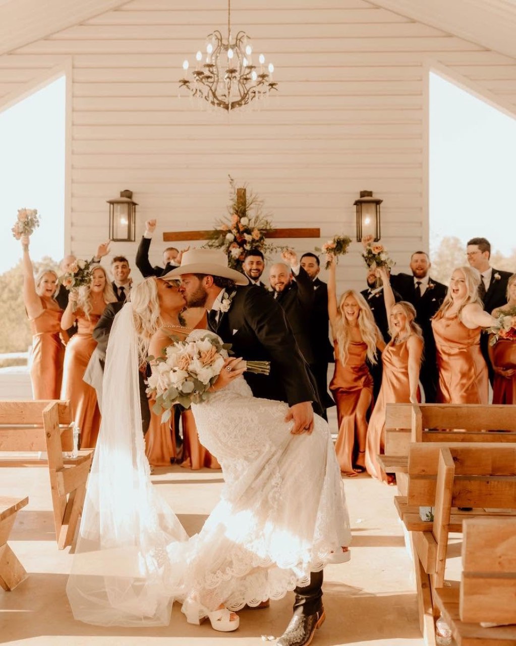 Diamond H3 Ranch open-air chapel wedding, photo 41